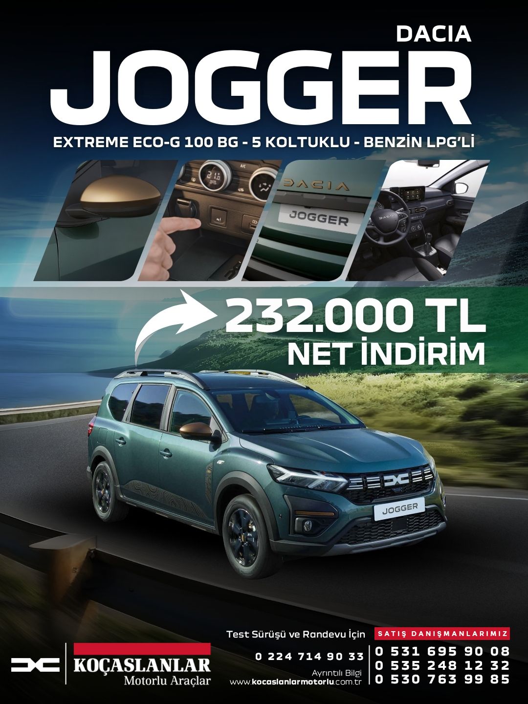 Dacia Jogger Extreme İle Büyük Avantajlar Şimdi Sizlerle!